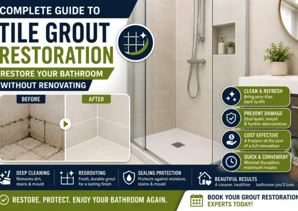 Complete Guide to Tile Grout Restoration: Restore Your Bathroom Without Renovating