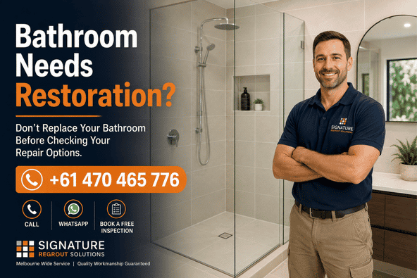 Can bathroom restoration be done without removing tiles
