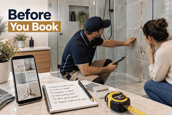 Regrouting or Retiling